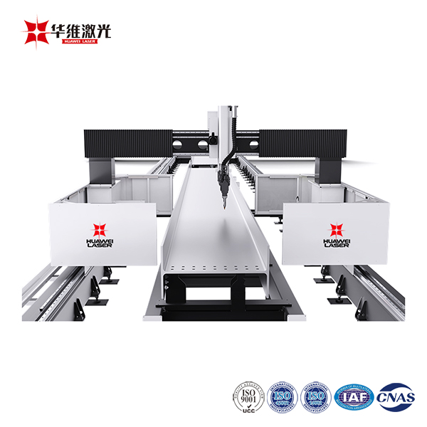 Mesin Pemotong Laser H-beam CNC 3D 12000W untuk Pengolahan Baja Logam